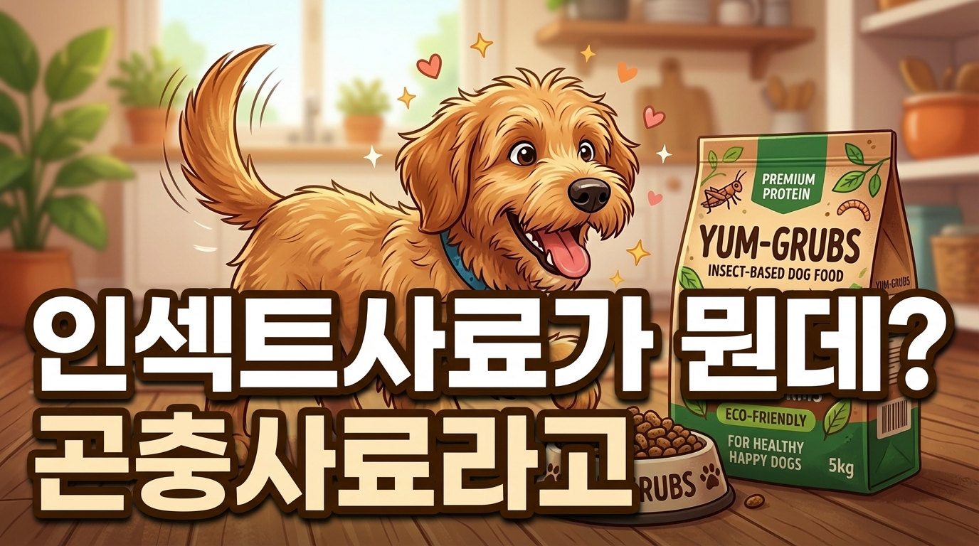 강아지 인섹트 사료 곤충사료 효능 알레르기 장점