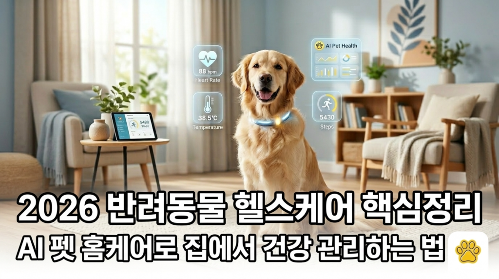 2026 반려동물 헬스케어 AI 펫 홈케어 건강 관리