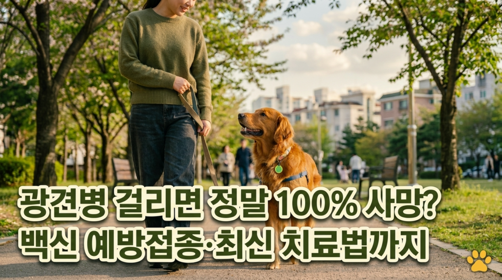 강아지 광견병 백신 예방접종 치료법 사망률